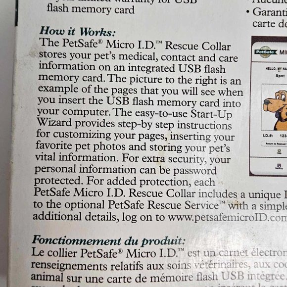 New PetSafe Pet Micro ID Rescue Collar Large Dog Fits 26" Necks  This is great i - Picture 7 of 8